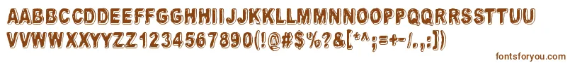 Uglygoodbaddark Font – Brown Fonts on White Background