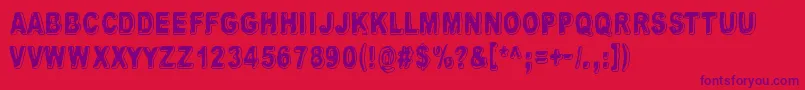 Uglygoodbaddark Font – Purple Fonts on Red Background