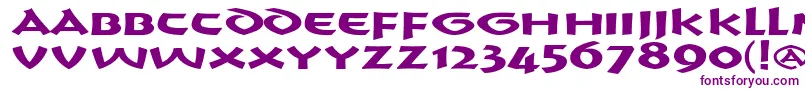 CrushYourEnemies BOLD-fontti – violetit fontit