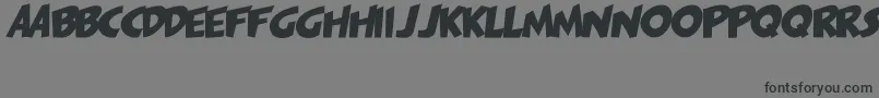 Шрифт PagiJakarta – чёрные шрифты на сером фоне