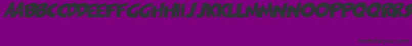 フォントPagiJakarta – 紫の背景に黒い文字