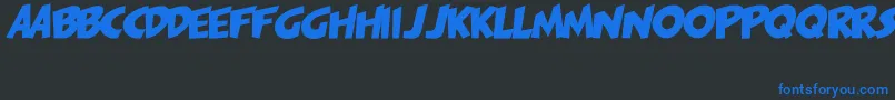 PagiJakarta Font – Blue Fonts on Black Background
