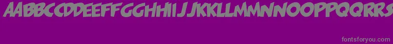 PagiJakarta Font – Gray Fonts on Purple Background