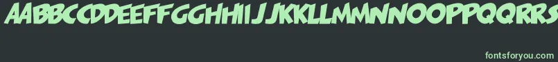 PagiJakarta Font – Green Fonts on Black Background