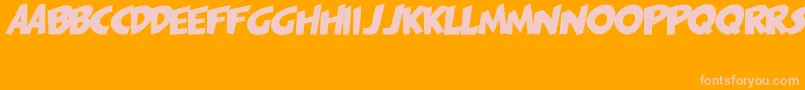PagiJakarta Font – Pink Fonts on Orange Background