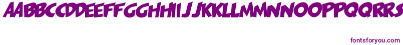 Шрифт PagiJakarta – фиолетовые шрифты на белом фоне