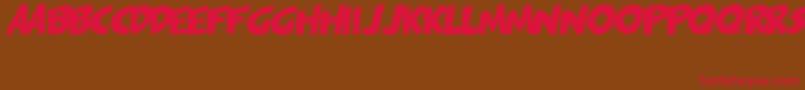 Шрифт PagiJakarta – красные шрифты на коричневом фоне