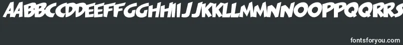 Шрифт PagiJakarta – белые шрифты на чёрном фоне