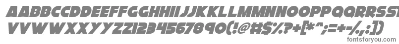 Cryogenix Italic Font – Gray Fonts on White Background