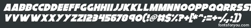 Шрифт Cryogenix Italic – белые шрифты