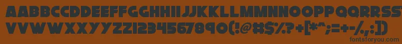 Cryogenix Font – Black Fonts on Brown Background