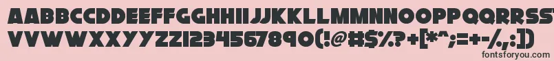 Cryogenix Font – Black Fonts on Pink Background