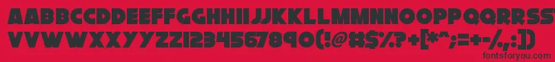 Cryogenix Font – Black Fonts on Red Background