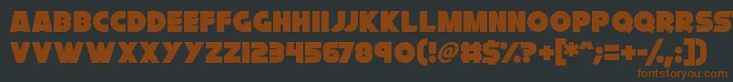 Cryogenix Font – Brown Fonts on Black Background