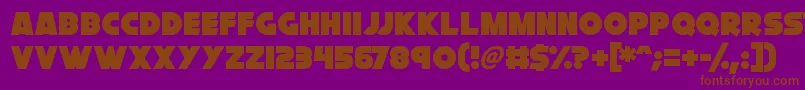 Cryogenix Font – Brown Fonts on Purple Background