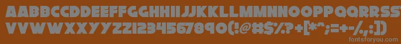 Cryogenix Font – Gray Fonts on Brown Background