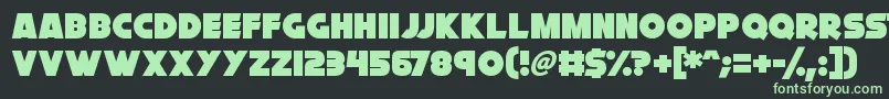 Cryogenix Font – Green Fonts on Black Background