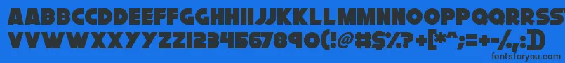 Cryogenix Font – Black Fonts on Blue Background