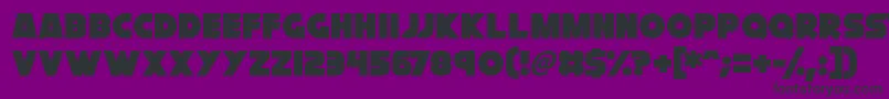 Cryogenix Font – Black Fonts on Purple Background