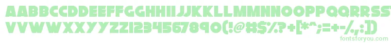 Cryogenix Font – Green Fonts on White Background