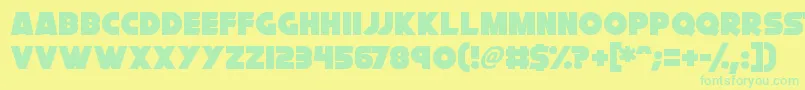 Lisätietoja Cryogenix-fontista Cryogenix-fontti – vihreät fontit keltaisella taustalla