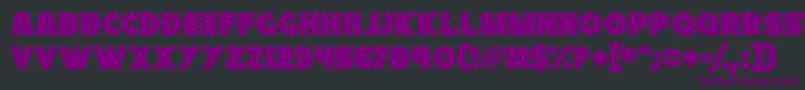 Czcionka Cryogenix – fioletowe czcionki na czarnym tle