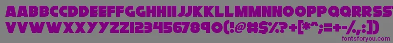 Cryogenix-Schriftart – Violette Schriften auf grauem Hintergrund