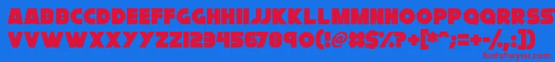 Cryogenix Font – Red Fonts on Blue Background