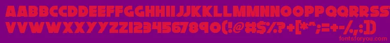 Cryogenix Font – Red Fonts on Purple Background