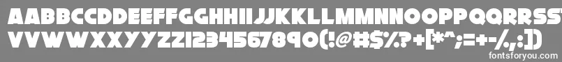 フォントCryogenix – 灰色の背景に白い文字
