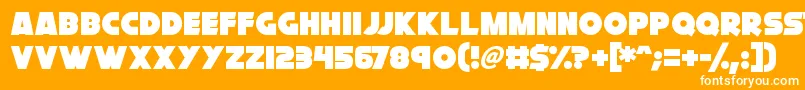 フォントCryogenix – オレンジの背景に白い文字