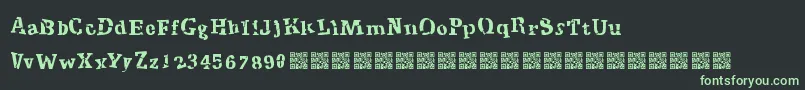 CryptoPrices Font – Green Fonts on Black Background