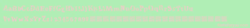 CryptoPrices Font – Pink Fonts on Green Background
