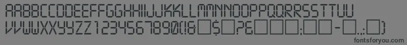 Crystal Font – Black Fonts on Gray Background