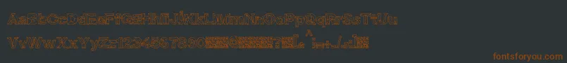 CrystalBreath Font – Brown Fonts on Black Background