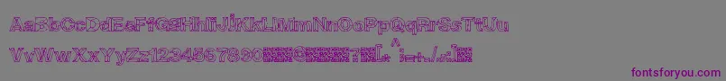 CrystalBreath Font – Purple Fonts on Gray Background