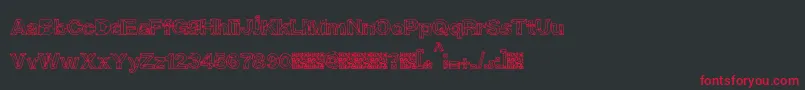 CrystalBreath Font – Red Fonts on Black Background