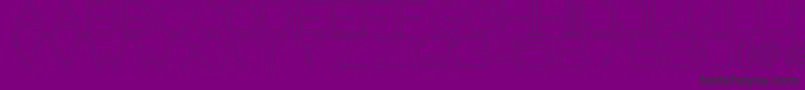 CS Harley Outline Font – Black Fonts on Purple Background