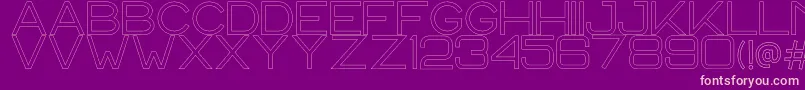 CS Harley Outline Font – Pink Fonts on Purple Background