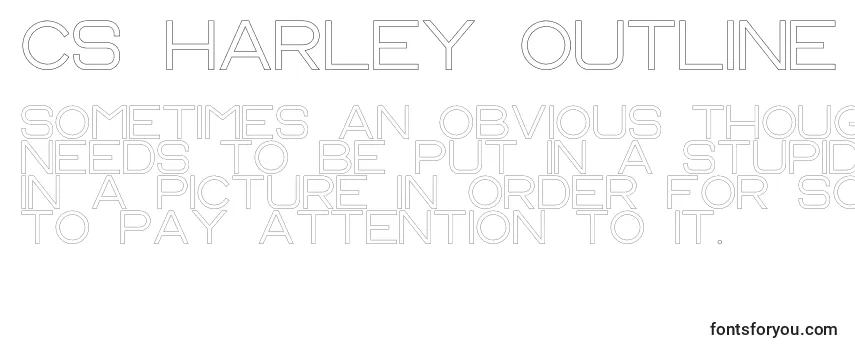 CS Harley Outline Font
