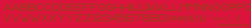 CS Harley Regular Font – Brown Fonts on Red Background