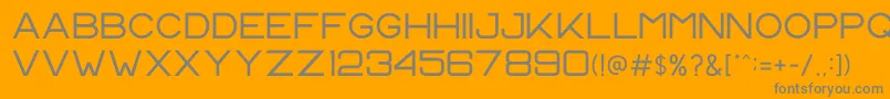 CS Harley Regular Font – Gray Fonts on Orange Background