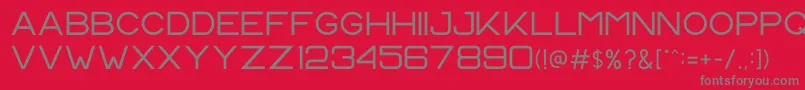 CS Harley Regular-Schriftart – Graue Schriften auf rotem Hintergrund