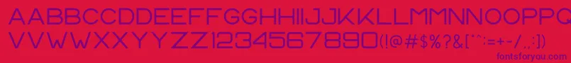 Шрифт CS Harley Regular – фиолетовые шрифты на красном фоне