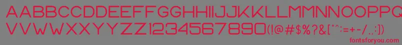 CS Harley Regular Font – Red Fonts on Gray Background