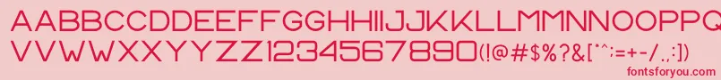 CS Harley Regular Font – Red Fonts on Pink Background
