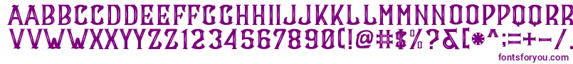 CS Maria Inner Font – Purple Fonts on White Background