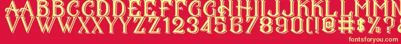 CS Mulan Double Font – Yellow Fonts on Red Background