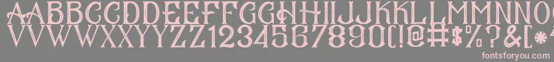 CS Mulan Inner Font – Pink Fonts on Gray Background