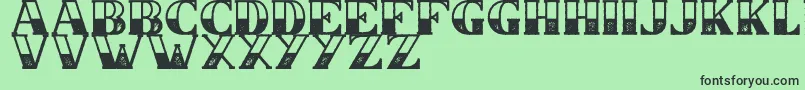 CS Nancy Halfblock Rough Font – Black Fonts on Green Background